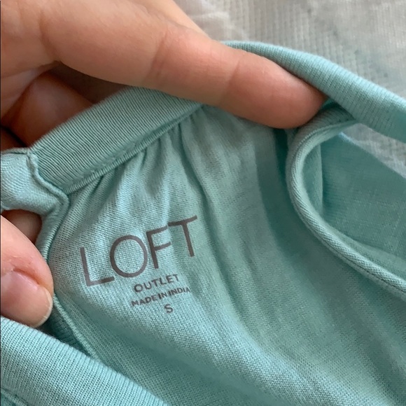 LOFT Outlet Aqua Halter Tank Sz S - Picture 4 of 5